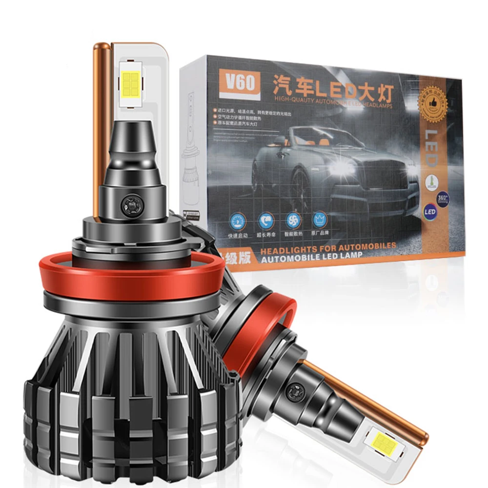 

h4 h7 led lamp for car Aluminum copper LED headlight h1 led h3 led lamp h8 h9 h11 led 9005 hb3 led 9006 hb4 led car led headlamp