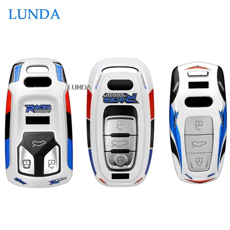 

ABS+Soft TPU Car Key Case Cover Shell Fob For Audi A1 A3 8V 8P 8L A4 A5 B8 B9 8T A6 A7 C6 C7 Q3 8U Q5 Q7 4M TT TTS Accessories