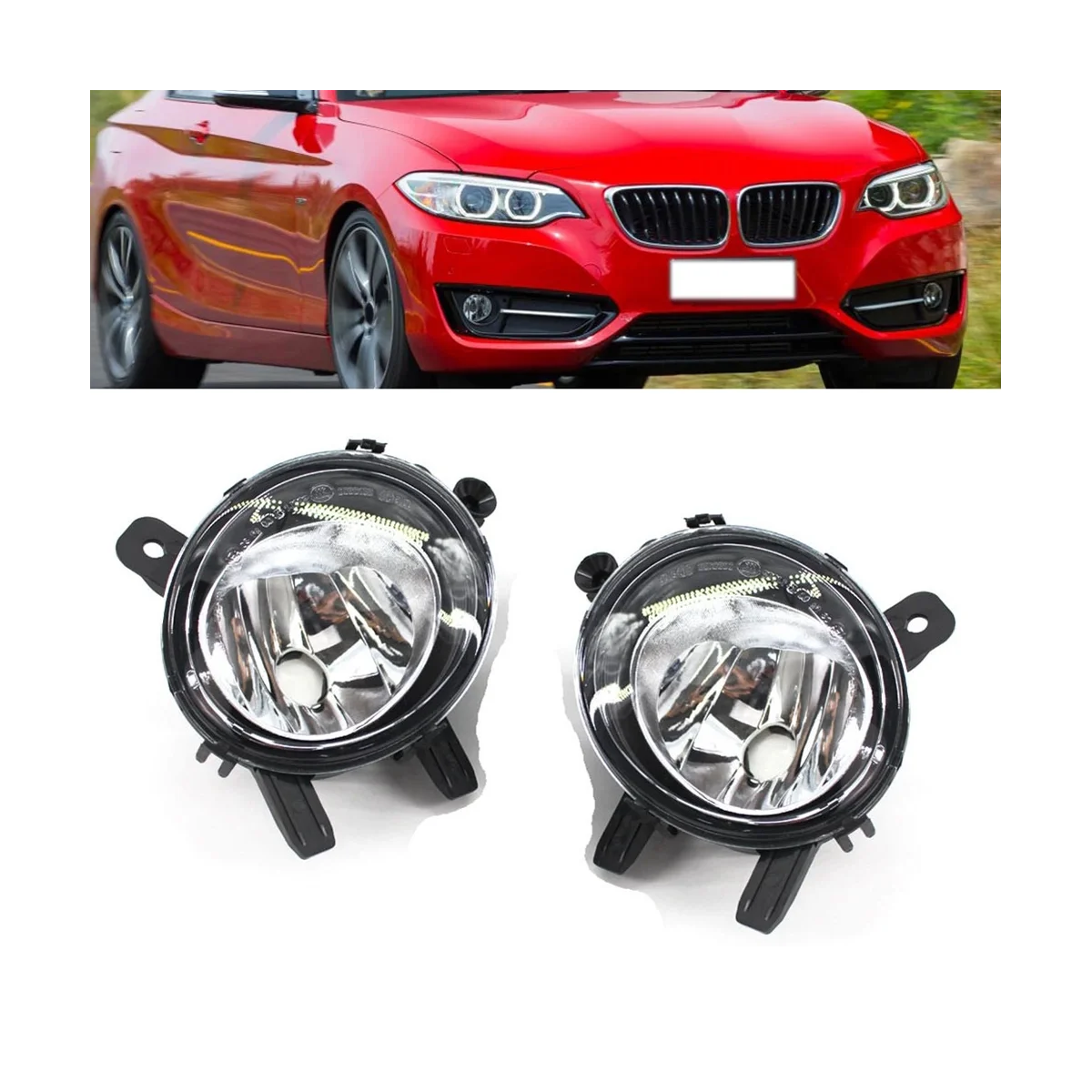 

63177248911 Car Front Left Bumper Fog Lights Driving Lamp Without Bulb for BMW 1 2 3 4 Series F22 F30 F35 2012-2015