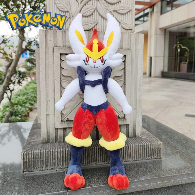 

50/70cm Pokemon Large Plush Toys Cinderace Anime Cute Dolls Soft Stuffed PokéMon Kawaii Pillow Collect Birthday Gift Kids New