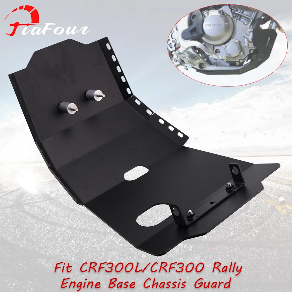 Fit For CRF300L CRF300 Rally CRF250L CRF250 Rally 21-22 Lower Engine Base Chassis Guard Skid Plate Belly Pan Protector