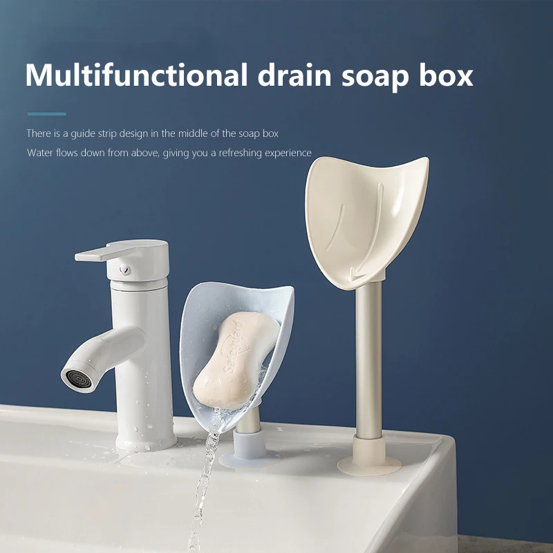 

1PC Bathroom Soap Holder Cartoon Bird Soap Dish Bathroom Shower Soap Holder Sponge Storage Tray Sucker Water-Free Storage Box