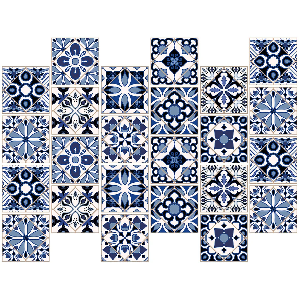 

Tile Sticker Stickers Home Wall Decalsdecorative Floor Adhesive Decor Removable Stickcupboard Peel Ornament Self Frosted Thick