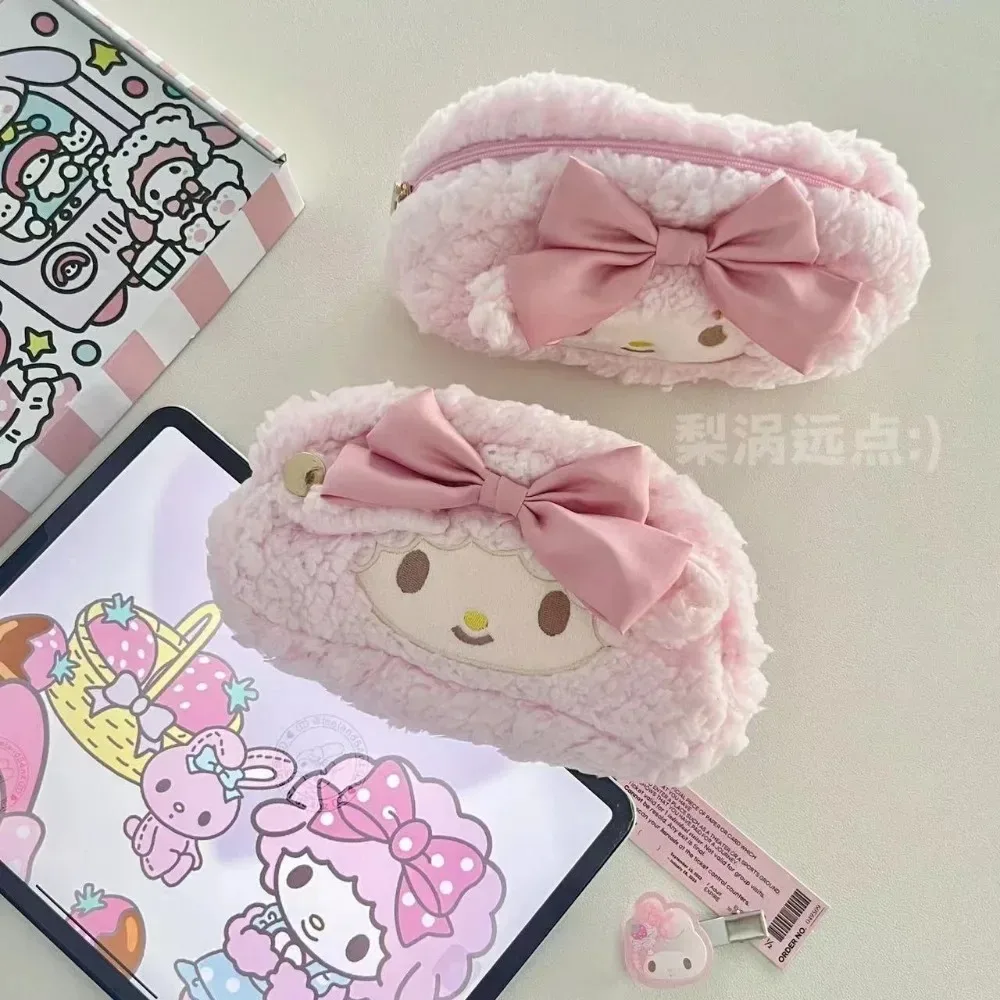 Новая плюшевая сумка для ручек Sanrio Instagram с овечьей ручкой фортепиано девочек