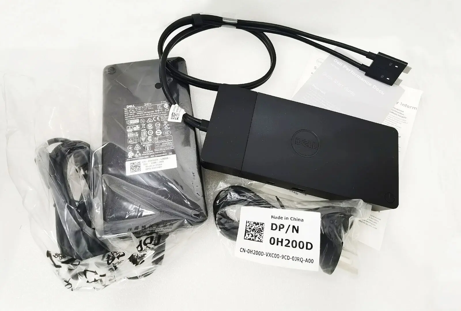 Док-станция для Dell WD19DCS USB Type-C Thunderbolt с адаптером питания 240 Вт