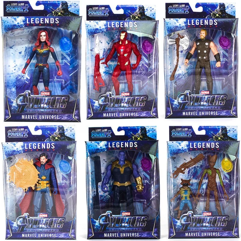 S Toys For Children Superhero Legends Iron Man Thor Hulk Tha