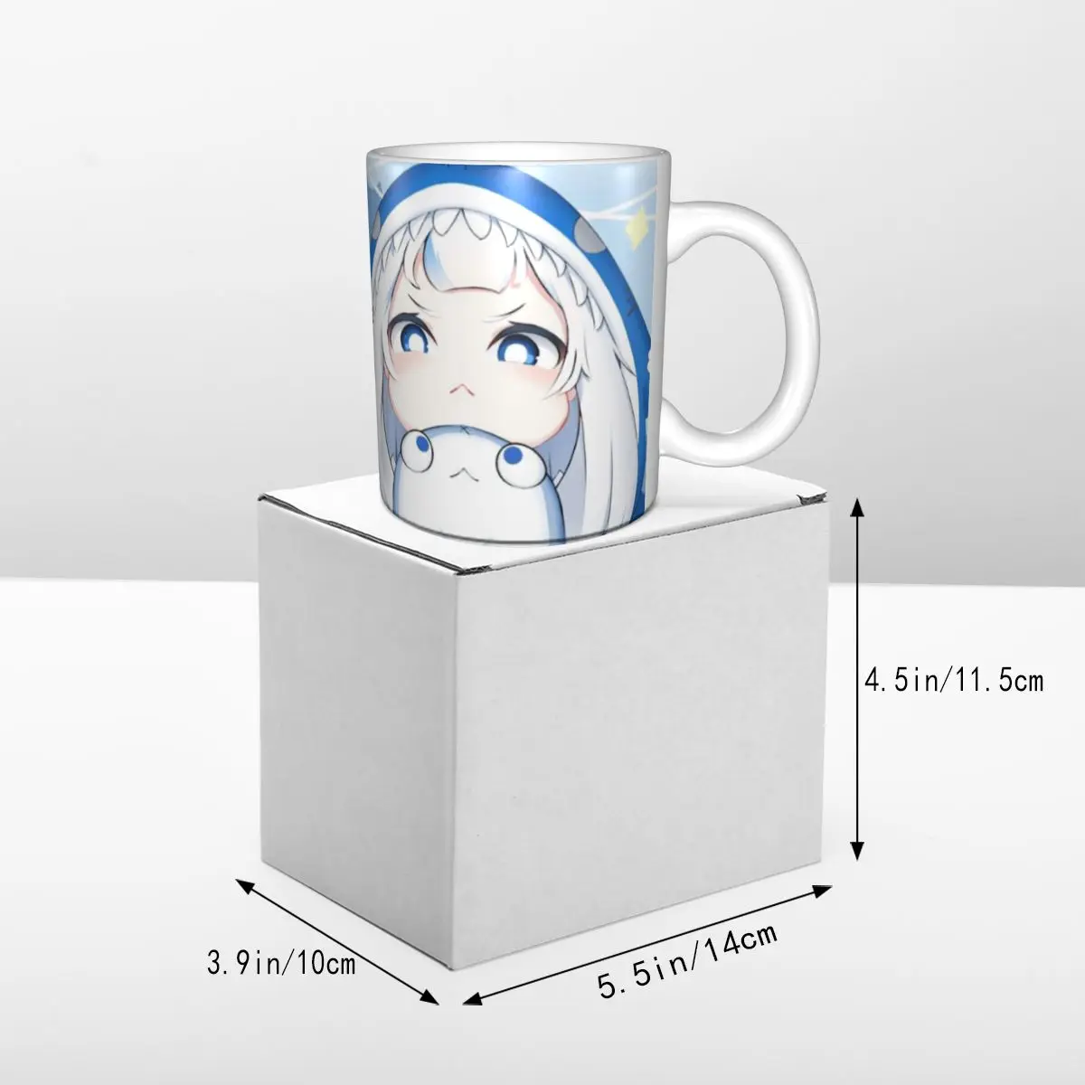 Керамическая кофейная кружка Hololive Gawr Gura милый подарок на день рождения для