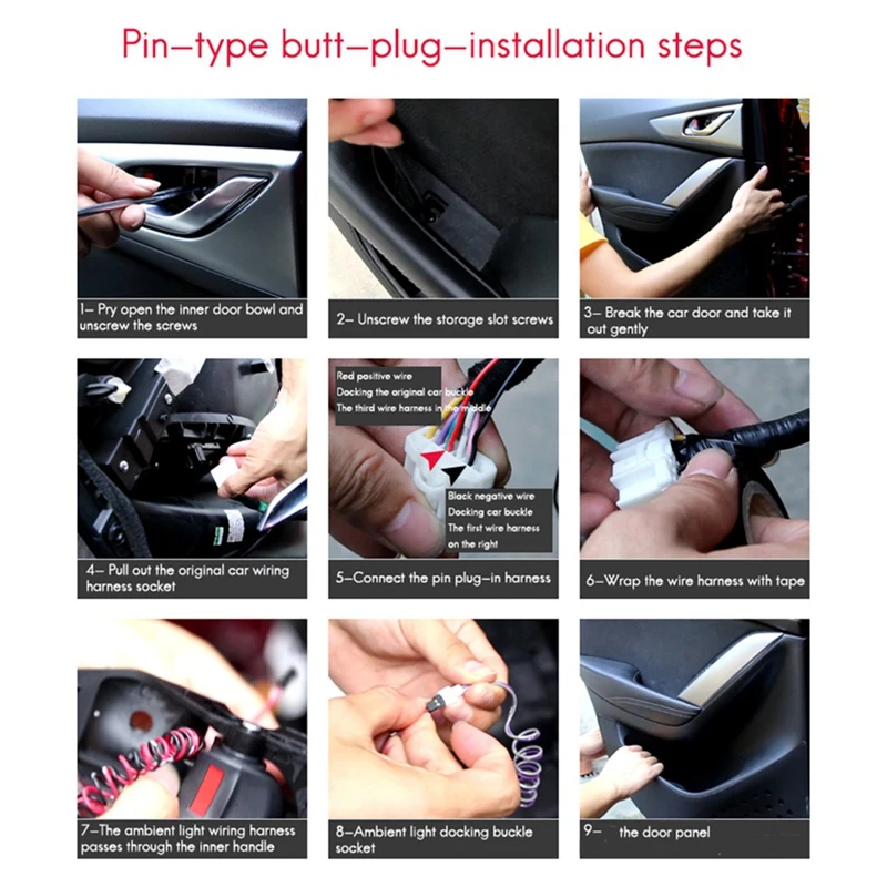 Автомобильный светодиодный подлокотник двери атмосферный светильник для Mazda Atenza