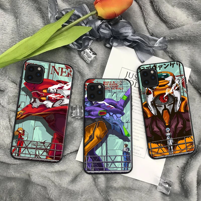 

Genesis Evangelion Anime Phone Case For iPhone 6 6S 7 8 Plus 11 12 13 Pro XS MAX 12 Mini X XR SE 2020 Back Cover Carcasa Funda