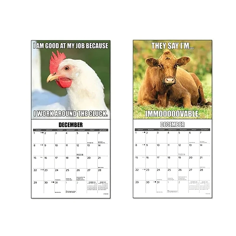 

Quality Material Wall Calendar Thick, Safe,and Long lasting Versatile Use 40JA