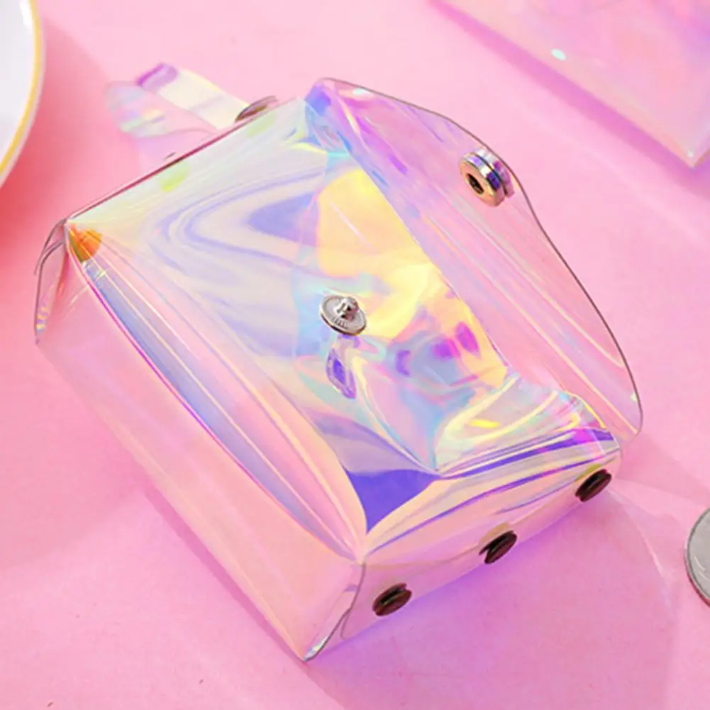 

Waterproof Storage Bag Without Creases Wallet with Hidden Buckle Design Versatile Mini Wallet Buckle Design Colorful for Travel