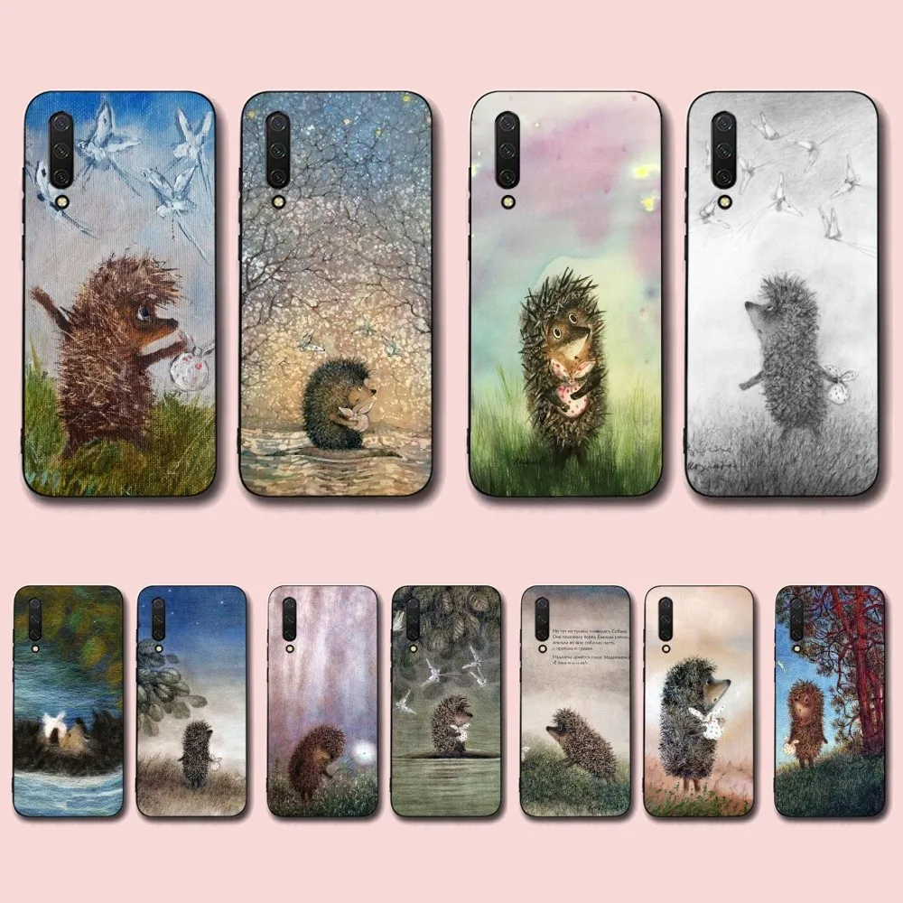 

Hedgehog in the Fog Phone Case For Xiaomi Mi 5X 8 9 10 11 12 lite pro 10T PocoX3pro PocoM3 Note 10 pro lite