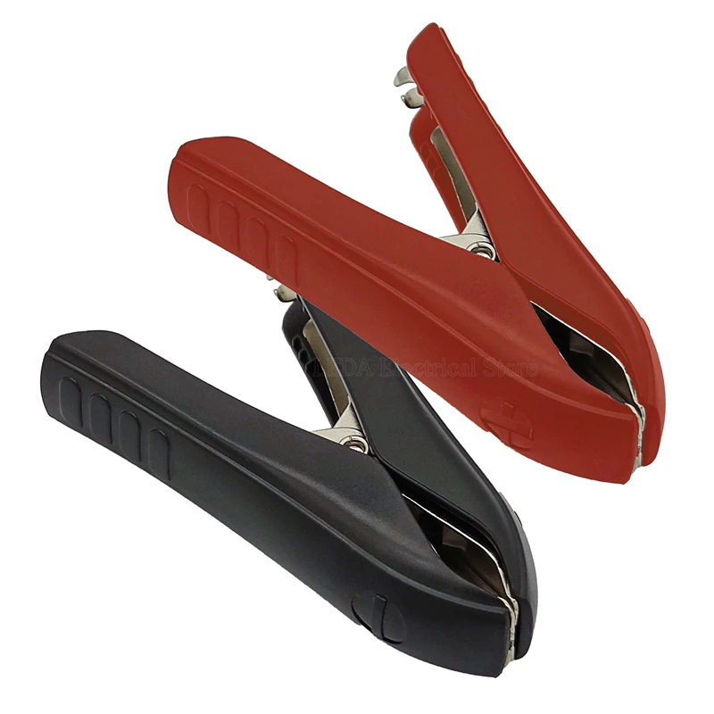 

Зажимы типа «крокодил» 100 мм 2 шт., измерительные зажимы из нейлона и никелированного измерительного щупа, утолщенный зажим типа «крокодил» черного и красного цвета