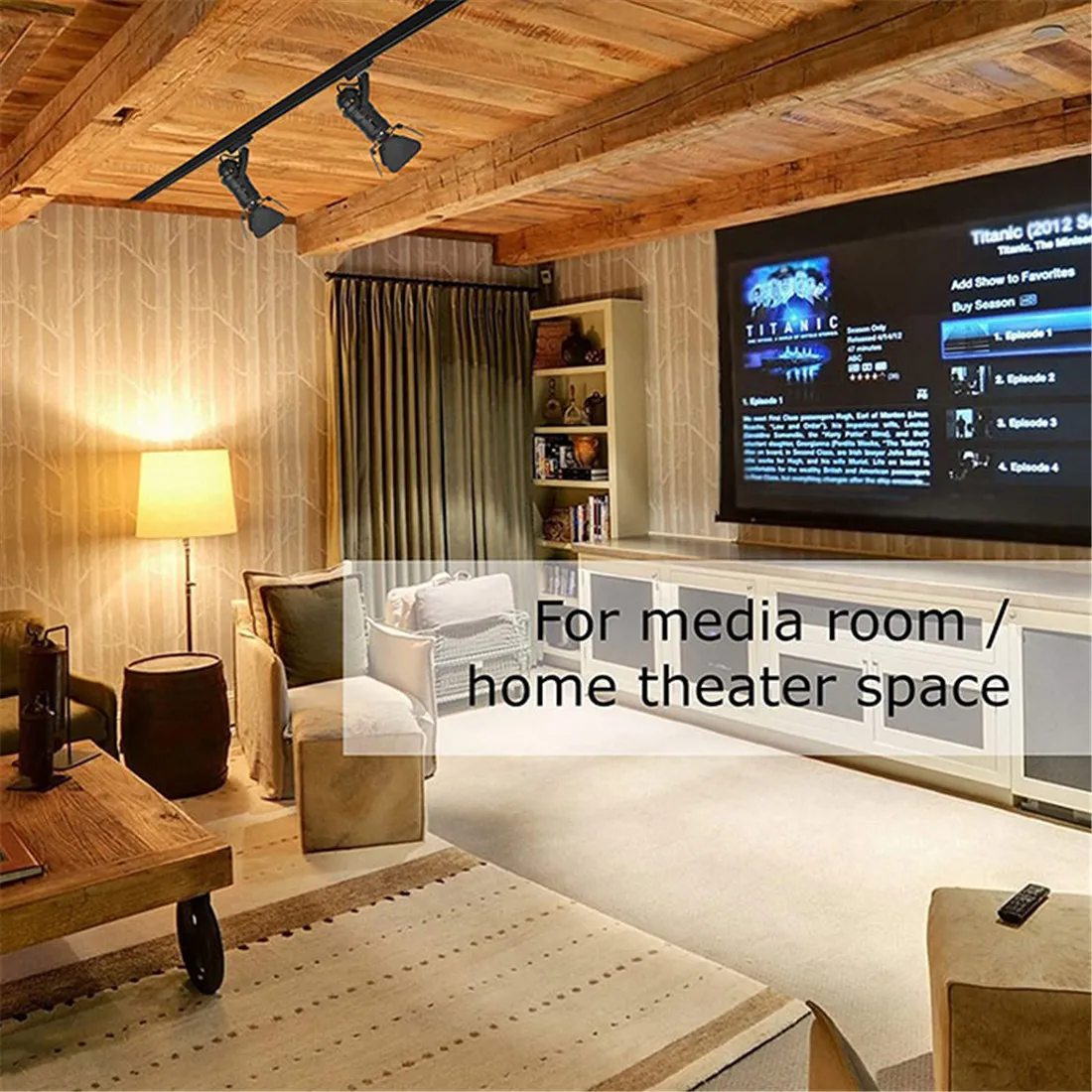 Регулируемый миниатюрный светильник для дома с рельсовым креплением