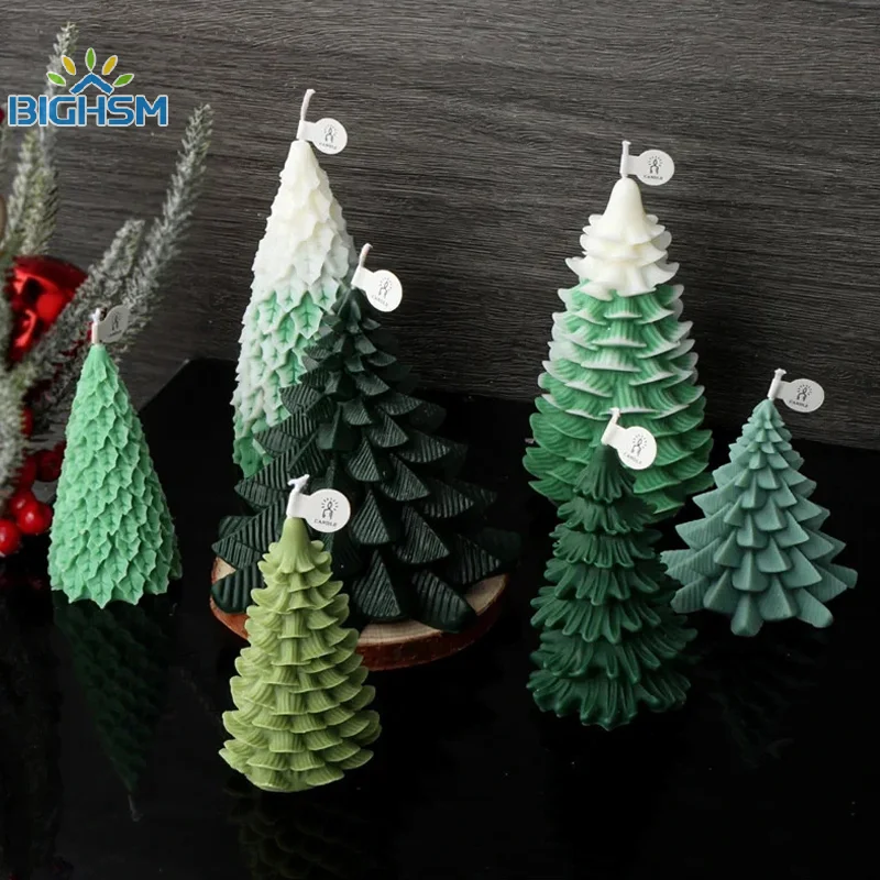 Многослойные листья форма из смолы в виде Санты пузырьки полоски искусственное