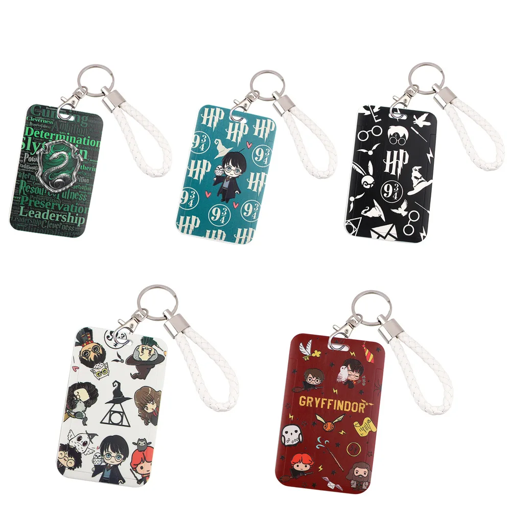 

Harry Potter Lanyard Clip Academy of Witchcraft and Wizardry Key Bracelet Hard Card Set Bus Card Student Card ID Anti-fall Case
