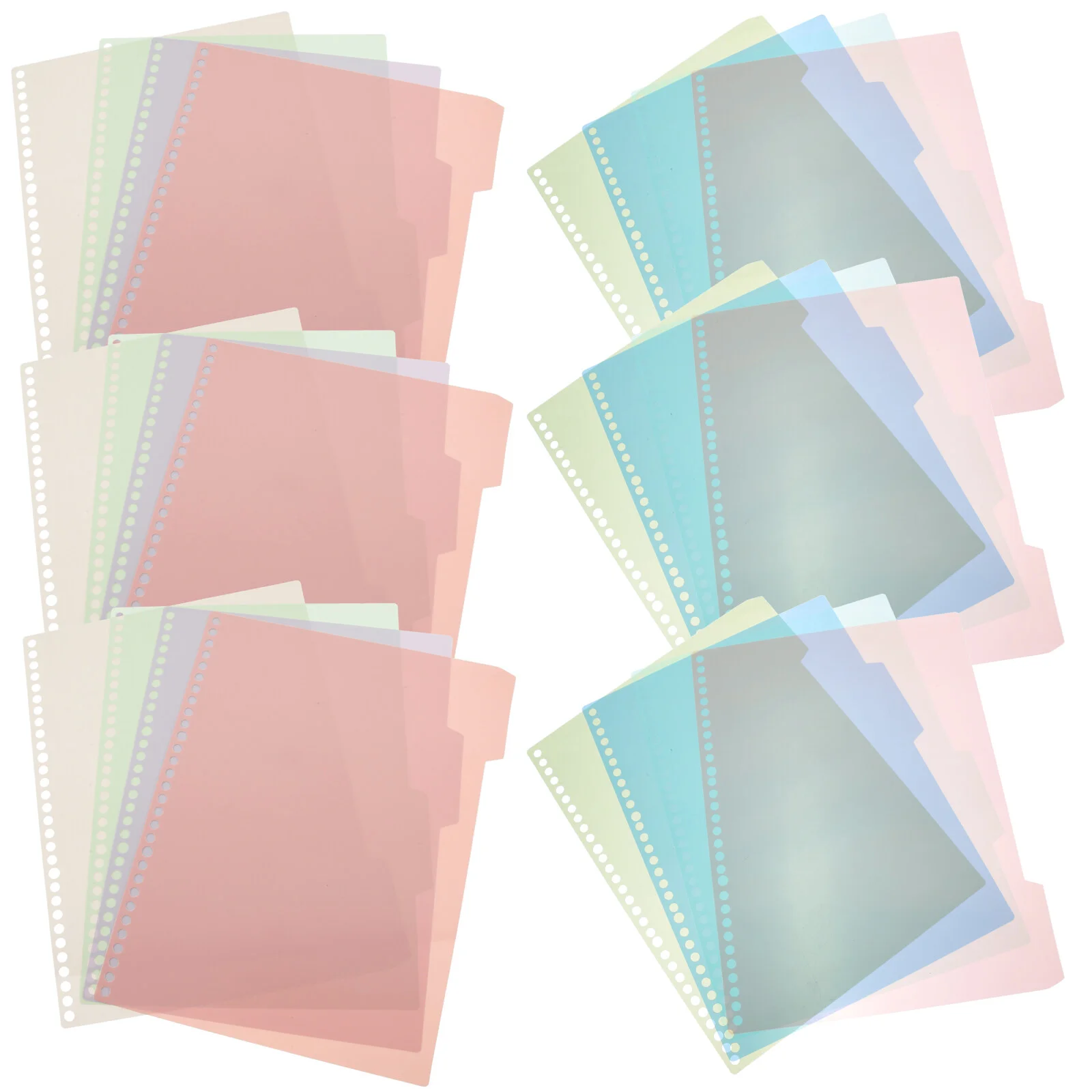 

Divider A4 Notepad Dividers Tabs Colored Page Markers Plastic Binder A5 Detachable