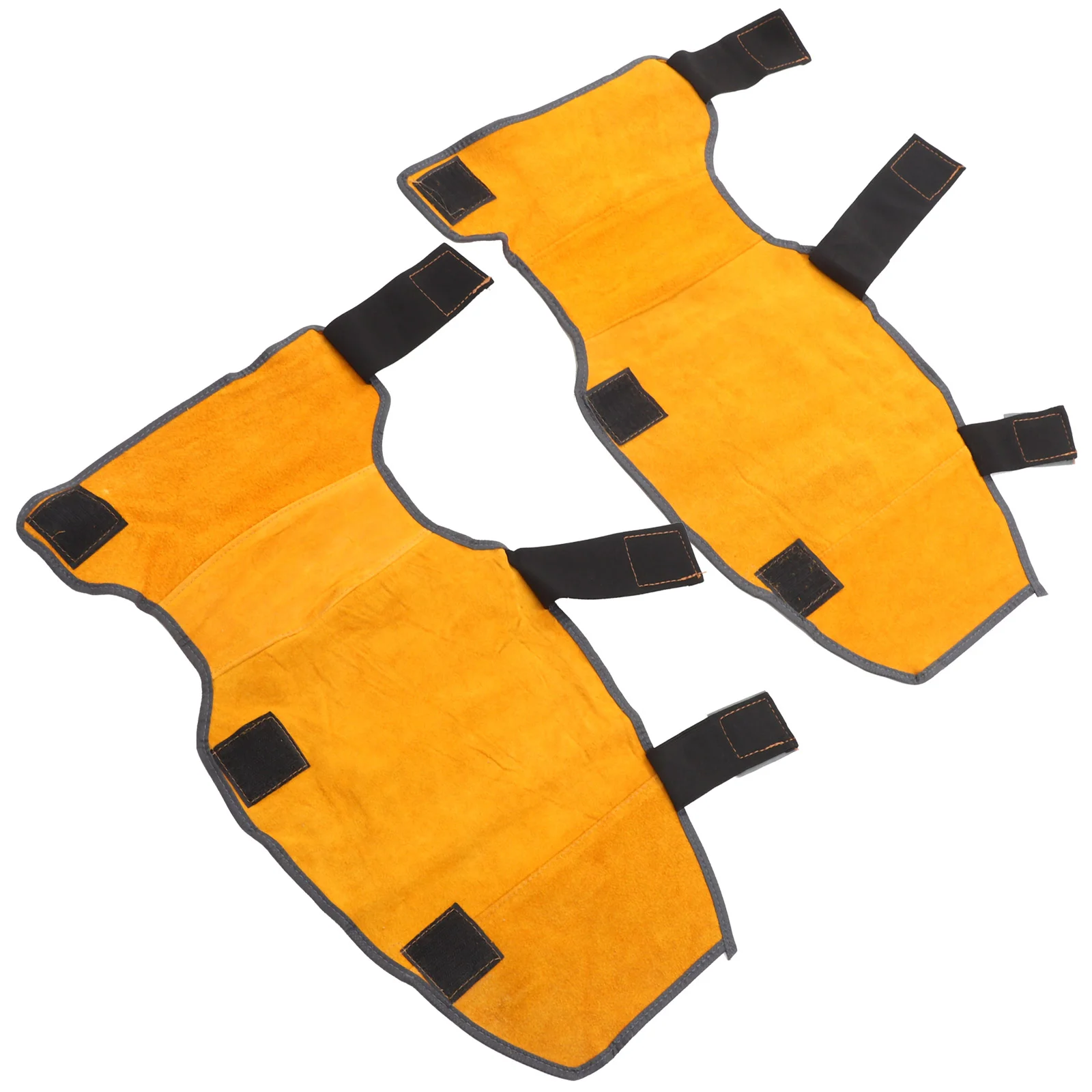 

1Pair Cowhide Thicken Knee Pads Practical Wear-resistant Welding Spats Khaki