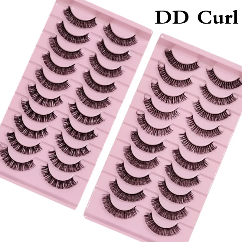 

Искусственные норковые ресницы DD 10-15 мм оптом, Мягкие Накладные ресницы для наращивания, драматический объем, оптовая продажа, макияж, 10 пар