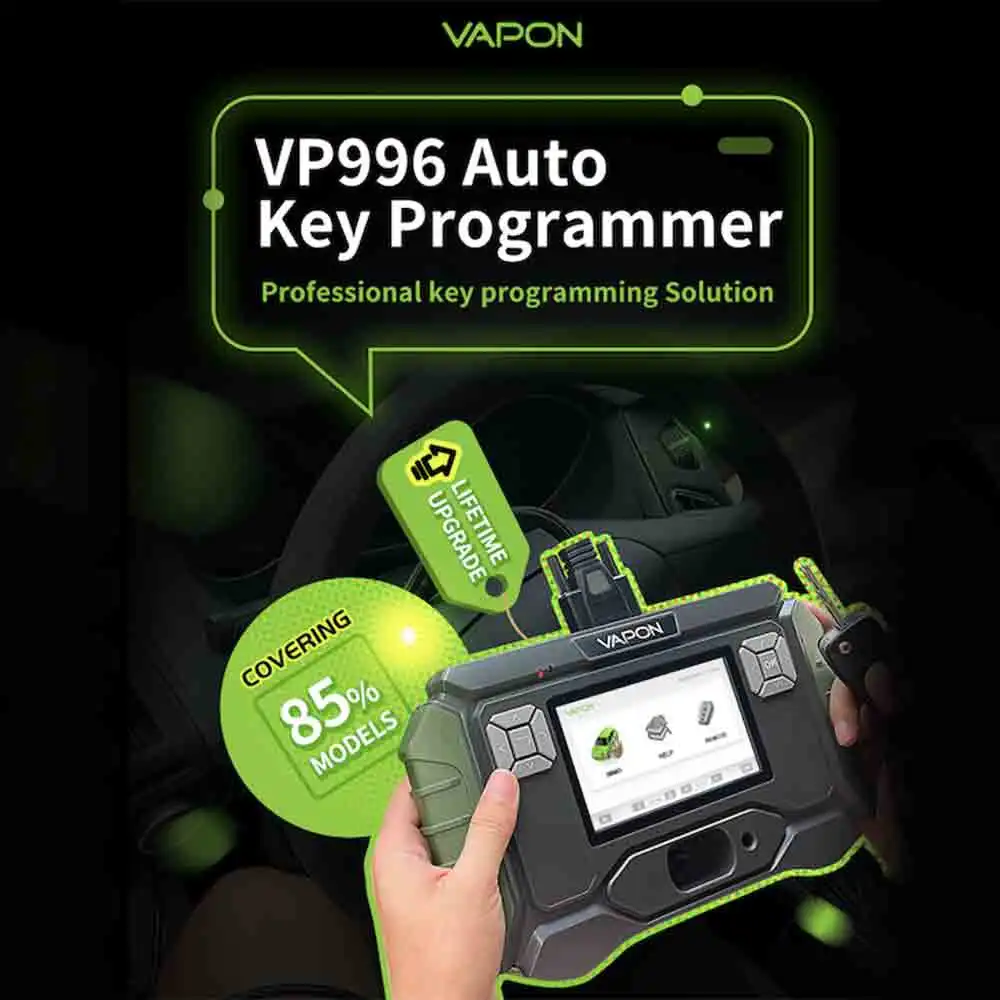 

2023 Vapon VP996 Key Programmer No Token Limitation Lifetime Free Update Online