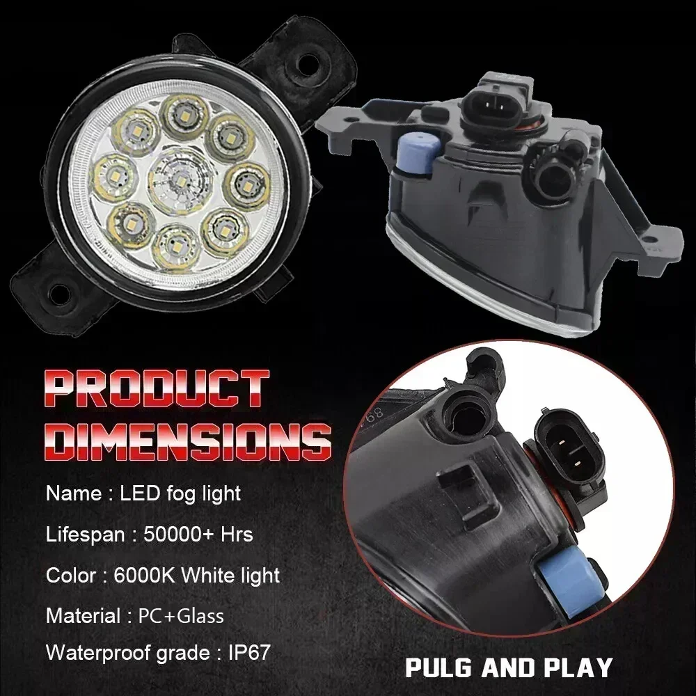 Светодиодные противотуманные фары в сборе для Nissan Pathfinder IV R52 2013 2014 2015 2016 DRL