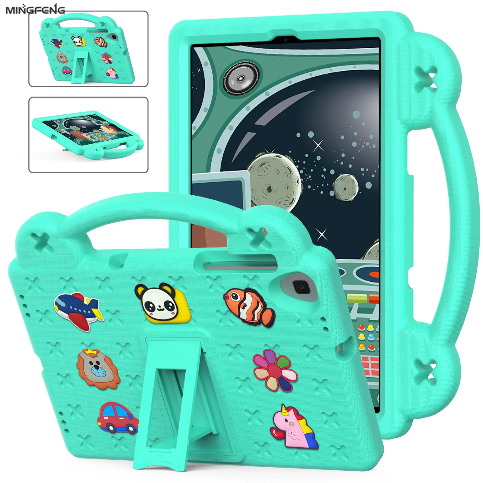 

Cute Kids EVA Cover Case with Kickstand For Lenovo Tab M10 FHD Plus HD 2nd Gen TB-X606F/X X306F/X Portable Funda K10 TB-X6C6F/X