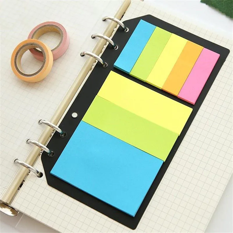 

B5 A5 A6 Memo Pad Sticky Notes Schedule Planner 6 Holes Binder Dairy Message Notes for Loose Leaf Binder School Supplies