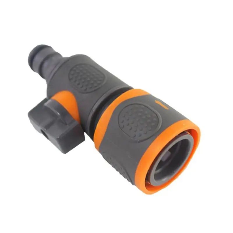 

Single Nipple Rubber-coated Quick-connect Through Valve Connector With Switch Pipe Hose Water Gun Connector Fittings Irrigation