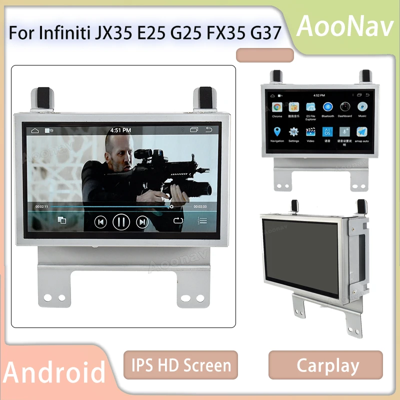 

Car Radio 2 Din Android For Infiniti JX35 E25 G25 FX35 G37 GPS Navigation Automotive multimedia Universal Player