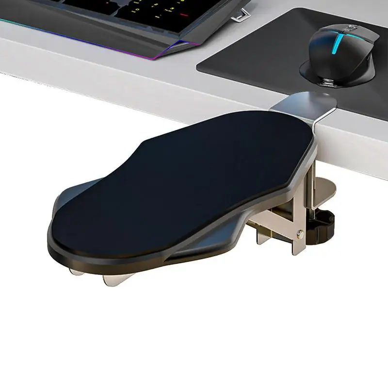 

Desk Arm Rest No Drilling Wrist Rest Holder With Memory Foam Pad Space Saving Stable Extension Wrist Pad For Desks Chairs Tables