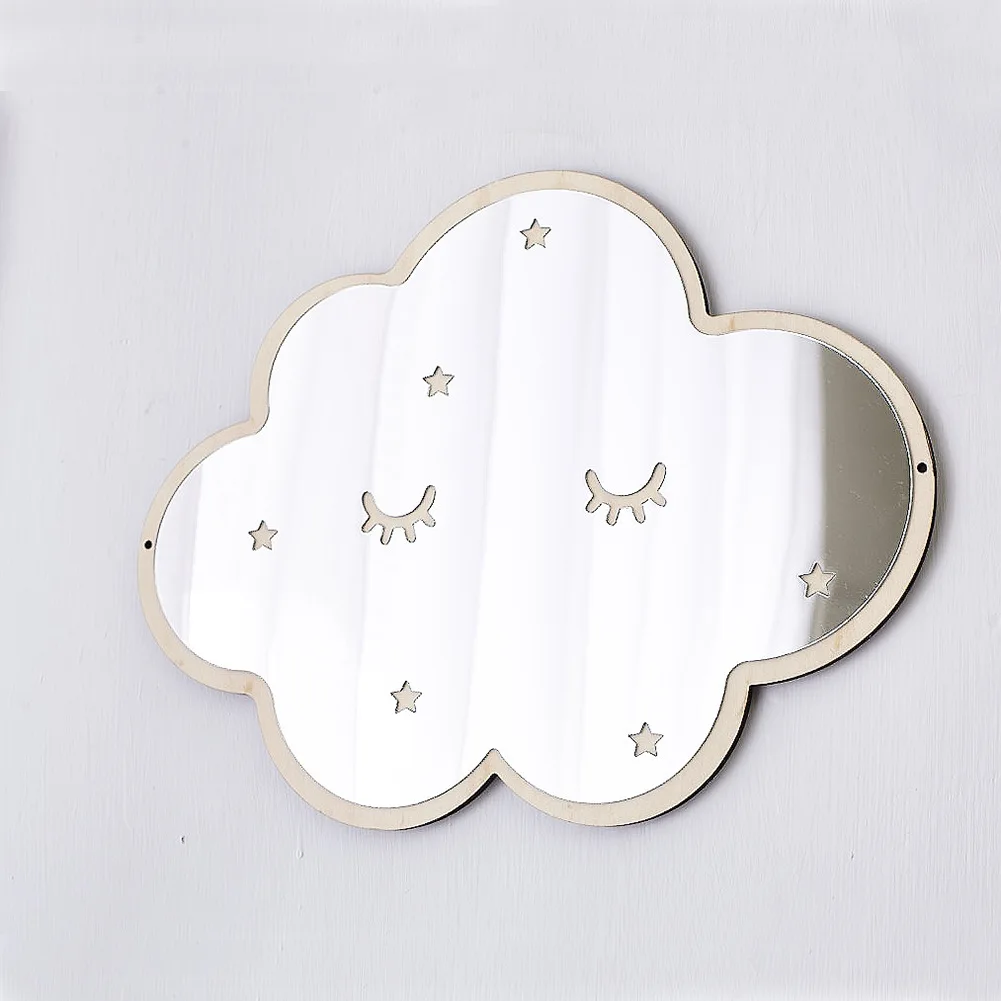 

Wall Decoration Wooden Cloud Mirror Children's Room Decoration Wall Decoration Acrylic Mirror Spot