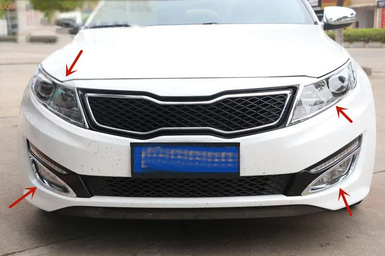 

Декоративная рамка для передних фасветильник Kia K5 2010-2013 из АБС-пластика