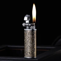 creative special shaped kerosene lighter antique flower rock arm open flame lighter smoking accessories dropship supplier