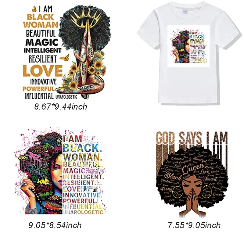 Утюг на переводные нашивки для одежды футболка 3 шт. моющиеся черные женские