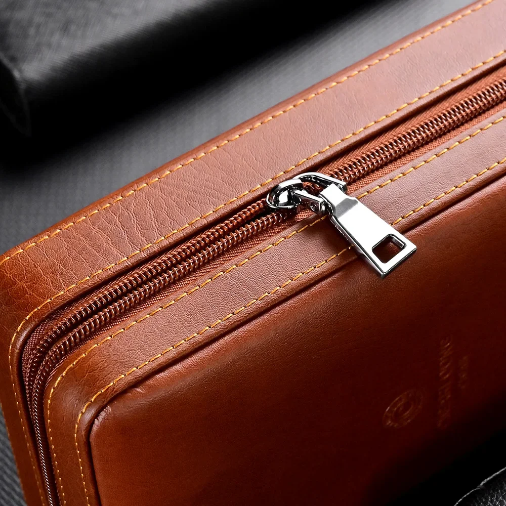 Хьюмидор для сигар Портативный кедровый деревянный коровья кожа Путешествия