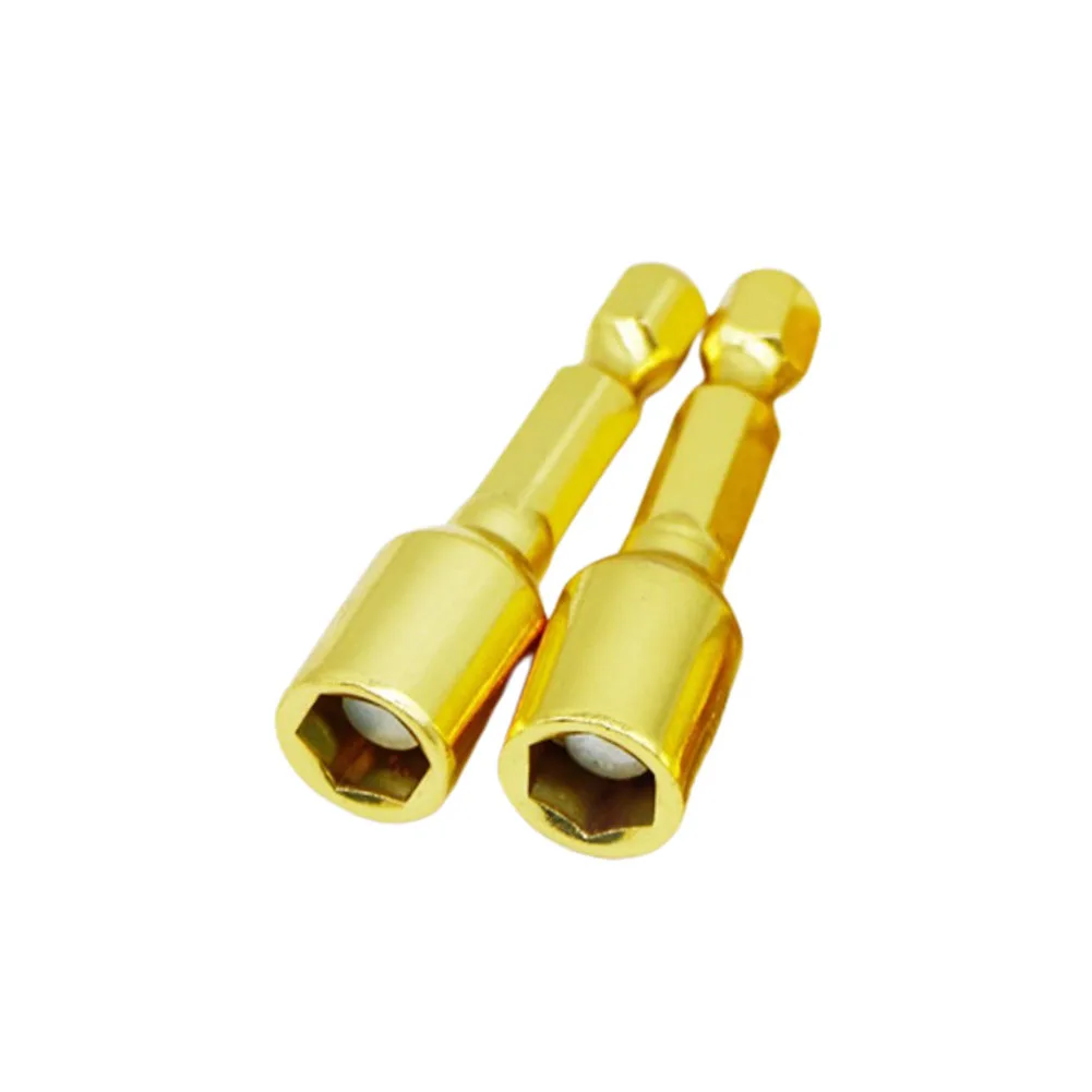 

2PCS 8mm Magnetic Hexagonal Bits Chrome Steel Hand Drill Hexagon Magnetic Sleeve Power Drills Impact Drivers Socket