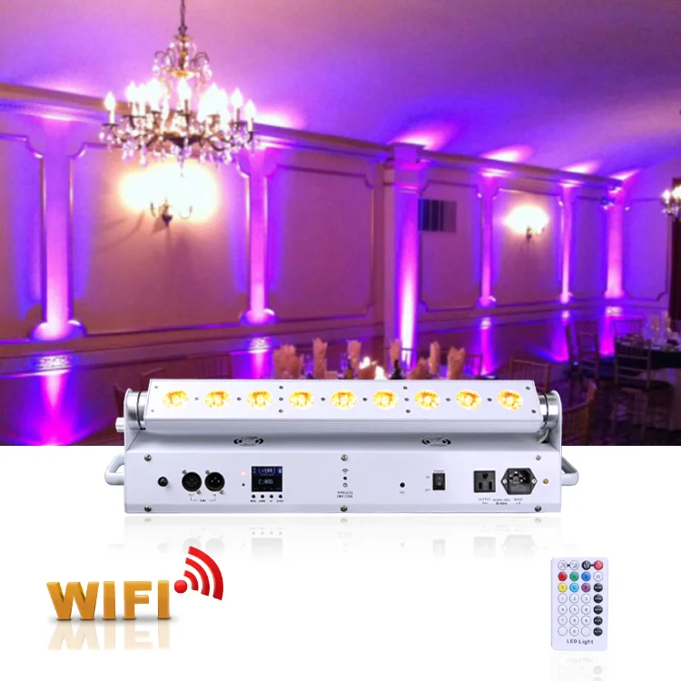 Maxled 9x18 Вт 9*15 3 в 1 2 глаза cob 800 полоса цветения bp 0606h yellowriver par lights dmx led 54 uplight для сцены