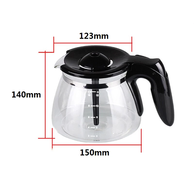 

Coffee Maker Glass Jug for Philips HD7447 HD7457 HD7461 HD7462 Coffee Maker Spare Replacement Parts
