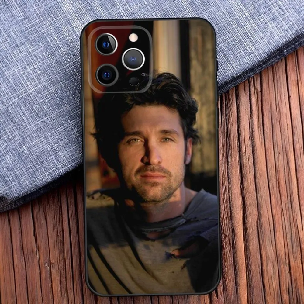 Derek Shepard Grey Anatomy Phone Case For iPhone 16 15 14 13 12 11 Pro X XS Max XR Plus Mini Soft Black Cover