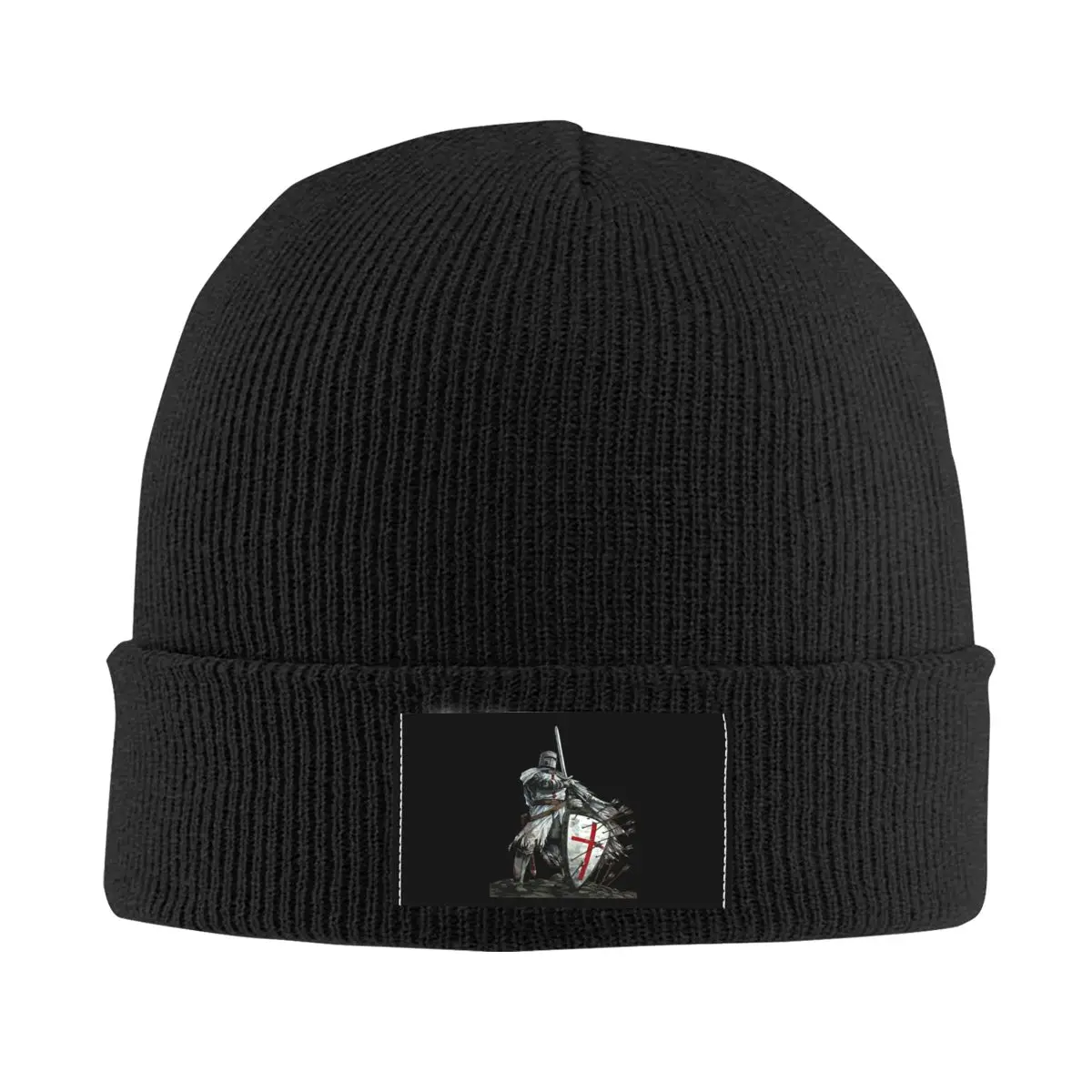 

Knights Templar Warrior Beanie Cap Unisex Winter Warm Bonnet Homme Knit Hats Medieval Templar Shield Cross Skullies Beanies Caps