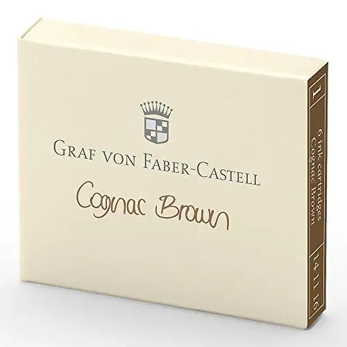 

Brand: Graf Von Faber-Castell Fountain Pen Cartridge 6'Lı Cognac Category: Fountain Pen