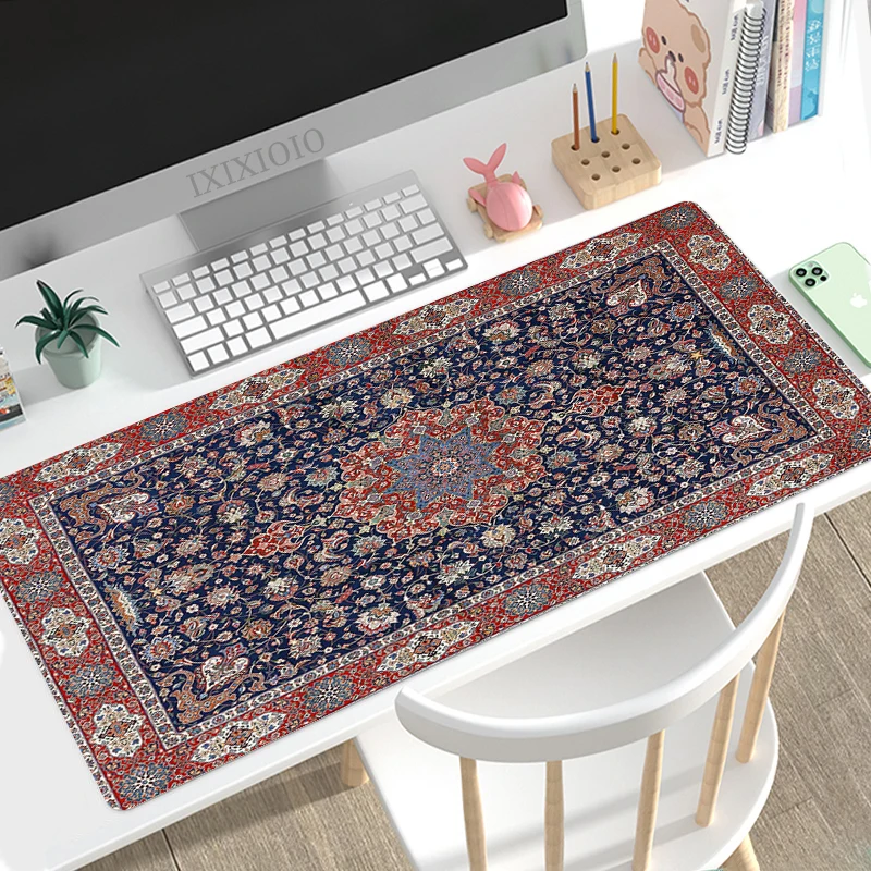 

Persian Carpet Mouse Pad Gaming XL Large Custom Computer New Mousepad XXL Playmat Non-Slip Carpet Natural Rubber PC Mice Pad