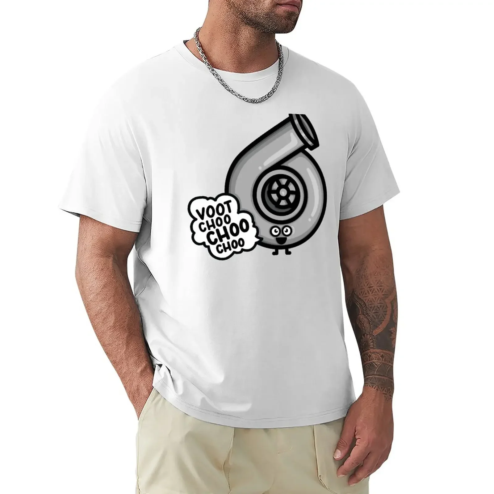 Что скажет самый милый турбо? Мужская футболка большого размера