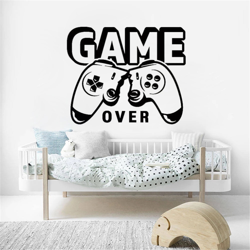 

Entertainment Gamer Wall Stickers Game Room For Kids Room Decoration Murals Vinyl Boys Bedroom Gaming Poster Decals DW13727