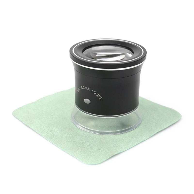 

Eye Loupe Magnifier Handsfree Illuminated 30X Magnifying Glass 6 White 3 UV Lights for Jewelry Coin Magnifying Lens