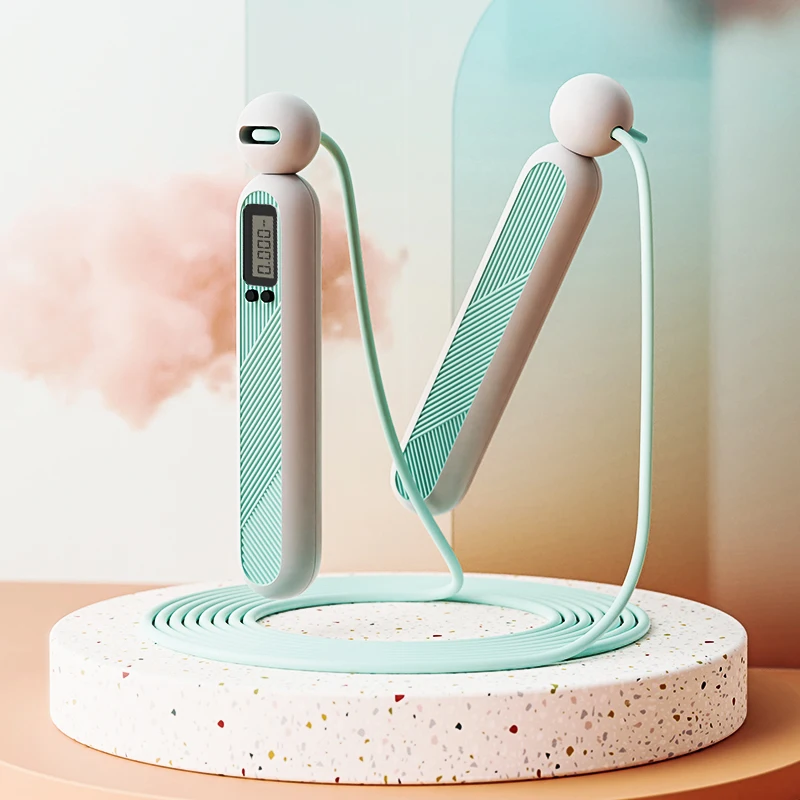 

Intelligent Electronic Calculation Skipping Rope Supports Calorie Mileage Anti-Slip Handle Anti-Freezing And Anti-Breaking Rope