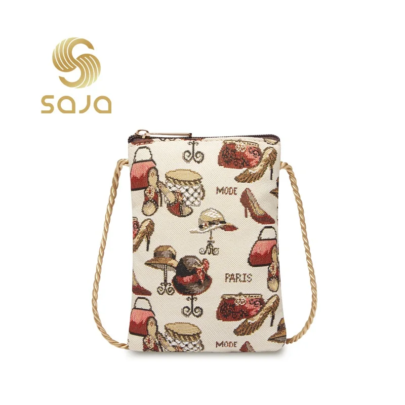 

SAJA Women's Crossboby Bag Female Bag for Women Lightweight Shoulder Bag Shoes and Hats Ladies Girl Shopping Leisure Bag Pouch