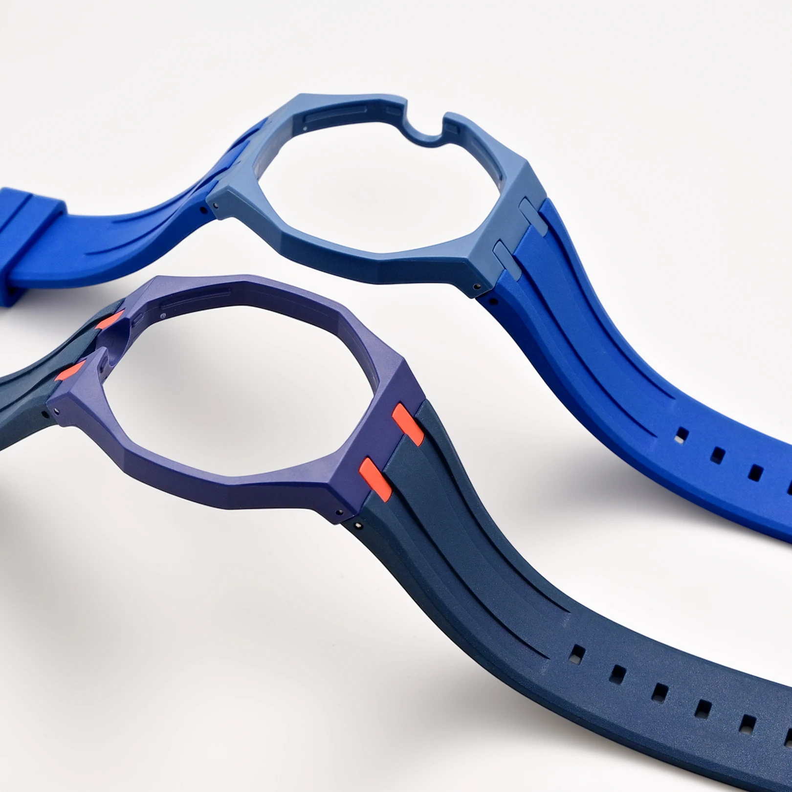 Фото Для Audemars Piguet AP X Swatch Royal POP: ремешок для часов из FKM, защитный биокерамический корпус, безель и сменный браслет №4