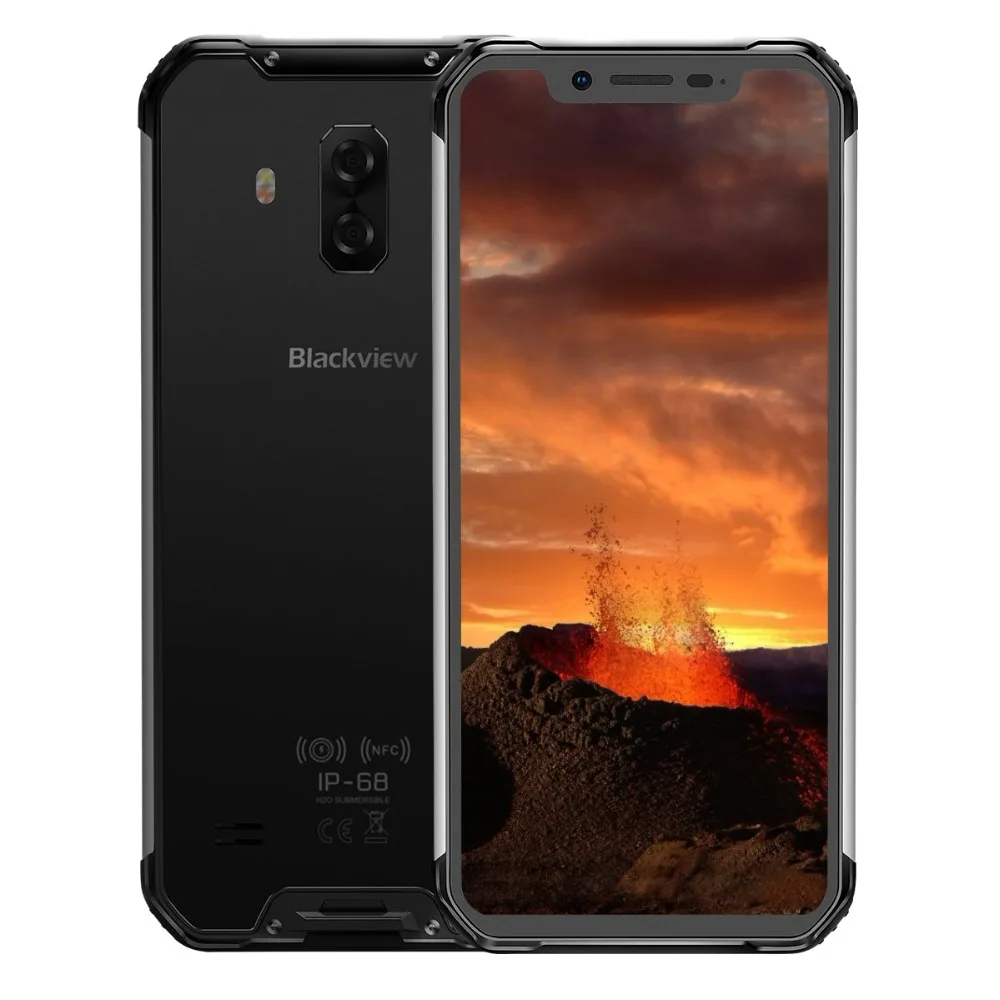 

Global Version Blackview BV9600E IP68 Smartphone 4GB RAM 128GB ROM NFC 6.21'' AMOLED Helio P70 Octa Core Android 9 Mobile Phone