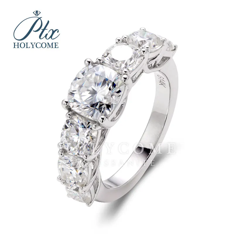 

Holycome Jewelry Solid 14K Gold Ring OEM ODM Order Factory Crushed Ice Elongated VVS1 Reddit GRA Moissanite With Certificated